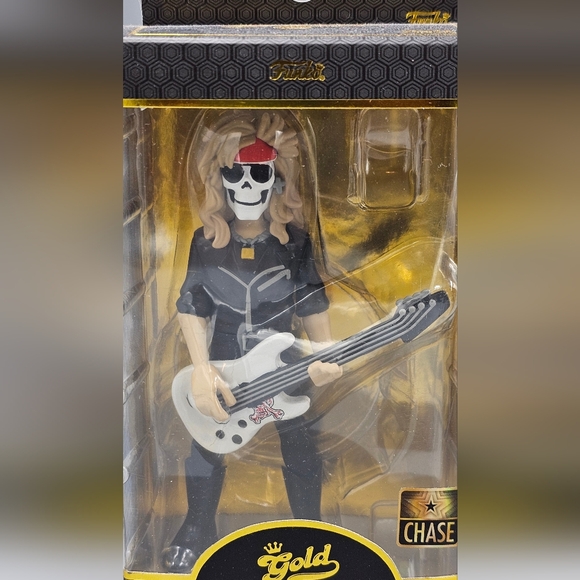 Funko Gold Guns N’ Roses Duff McKagan Chase Rare With Skeleton Face - Picture 3 of 7